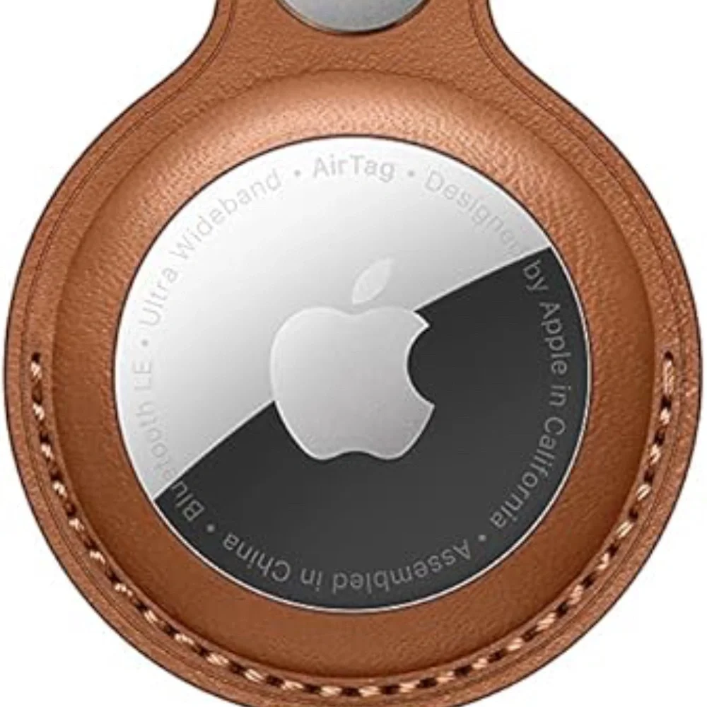 NIB Official Apple AirTag Leather Loop Case Saddle Brown Genuine Leather